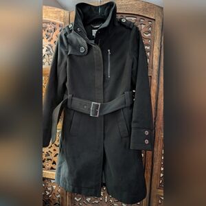 Worthington Black Trench Coat with Belt